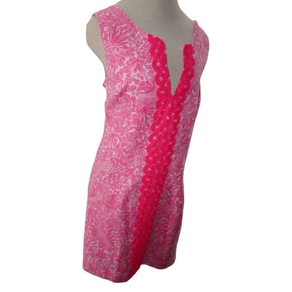 Lilly Pulitzer for Target Pink Lace Front Shift Dress – Size 16 - Picture 8 of 9